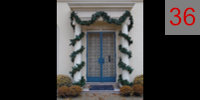 36 Garland around pillars Residential Lighting Holiday FX